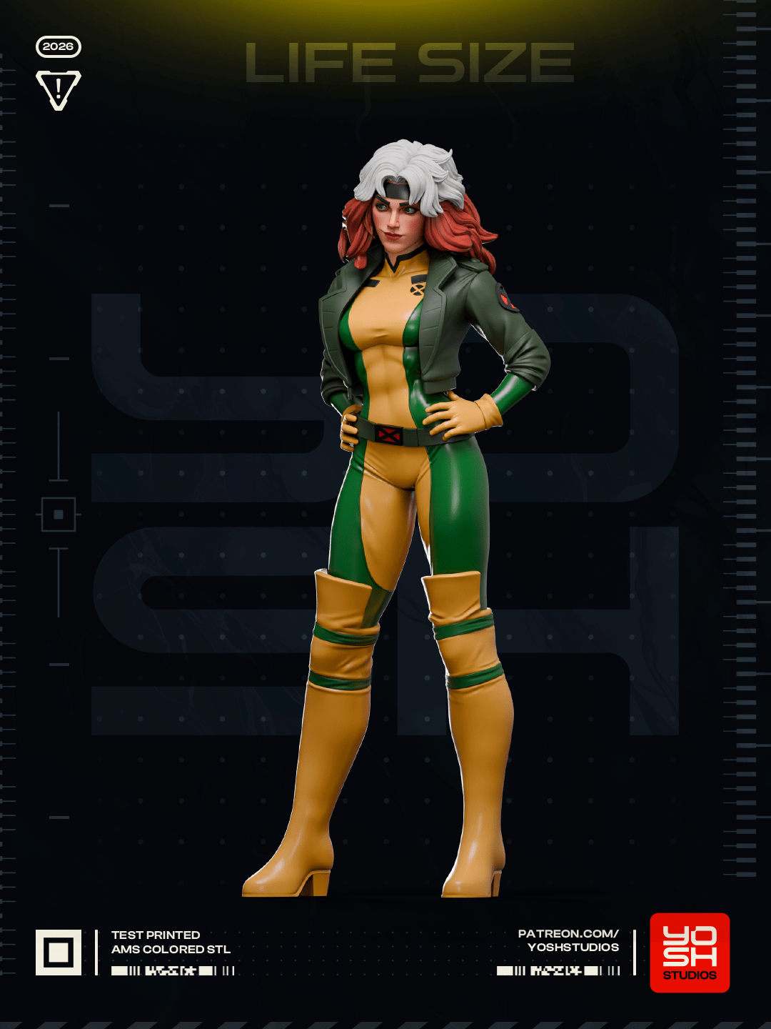 1898 Rogue_X-Men - STL 3D Print Files