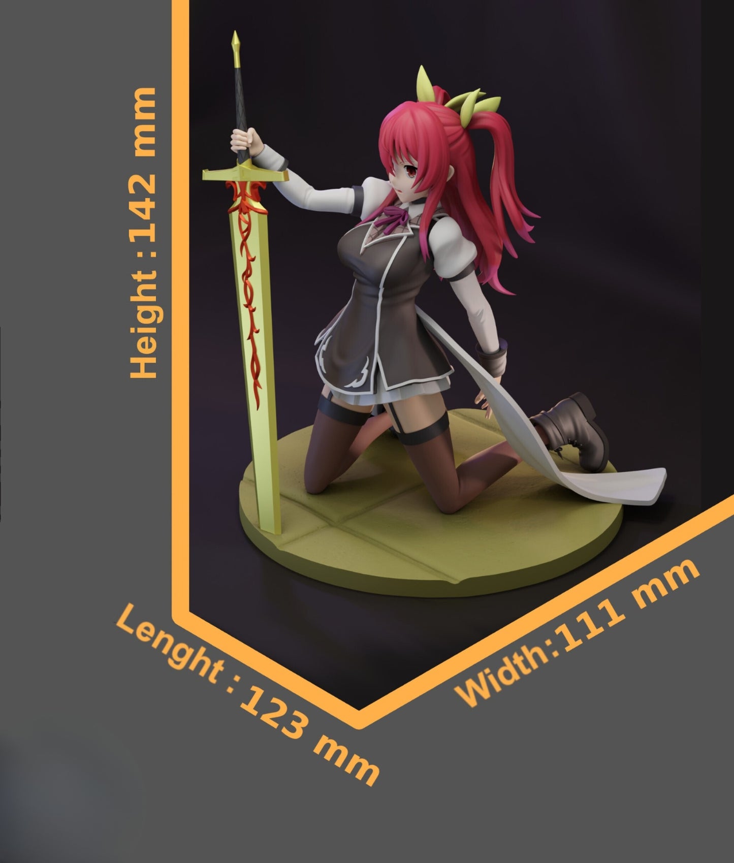 1133 Stella Vermillion - STL 3D Print Files