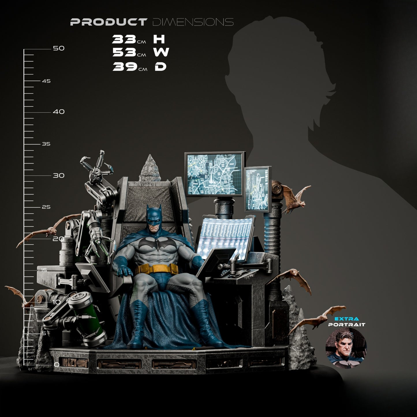 1476 BatmanThrone - STL 3D Print Files