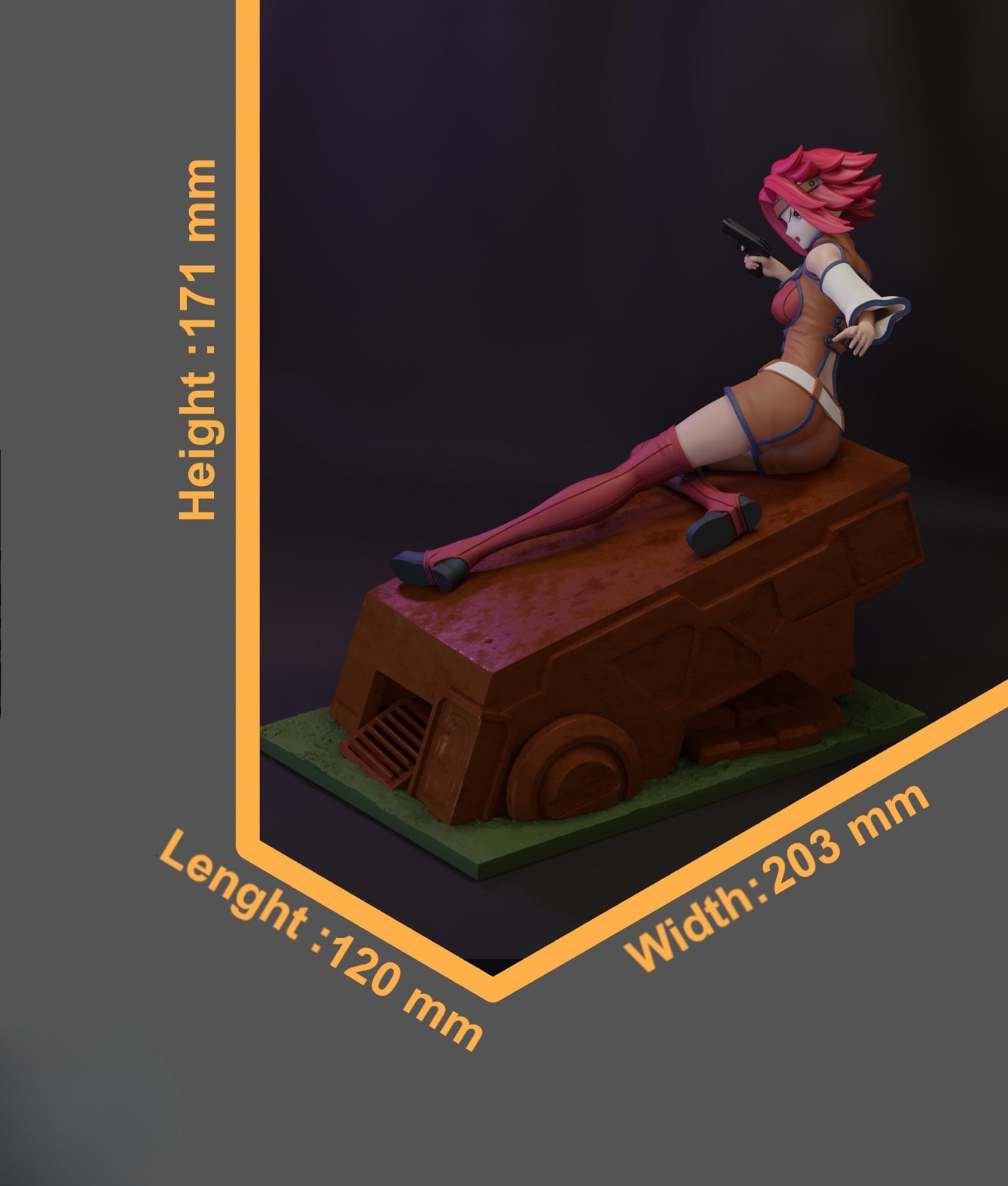 0888 Kouzuki Kallen - STL 3D Print Files