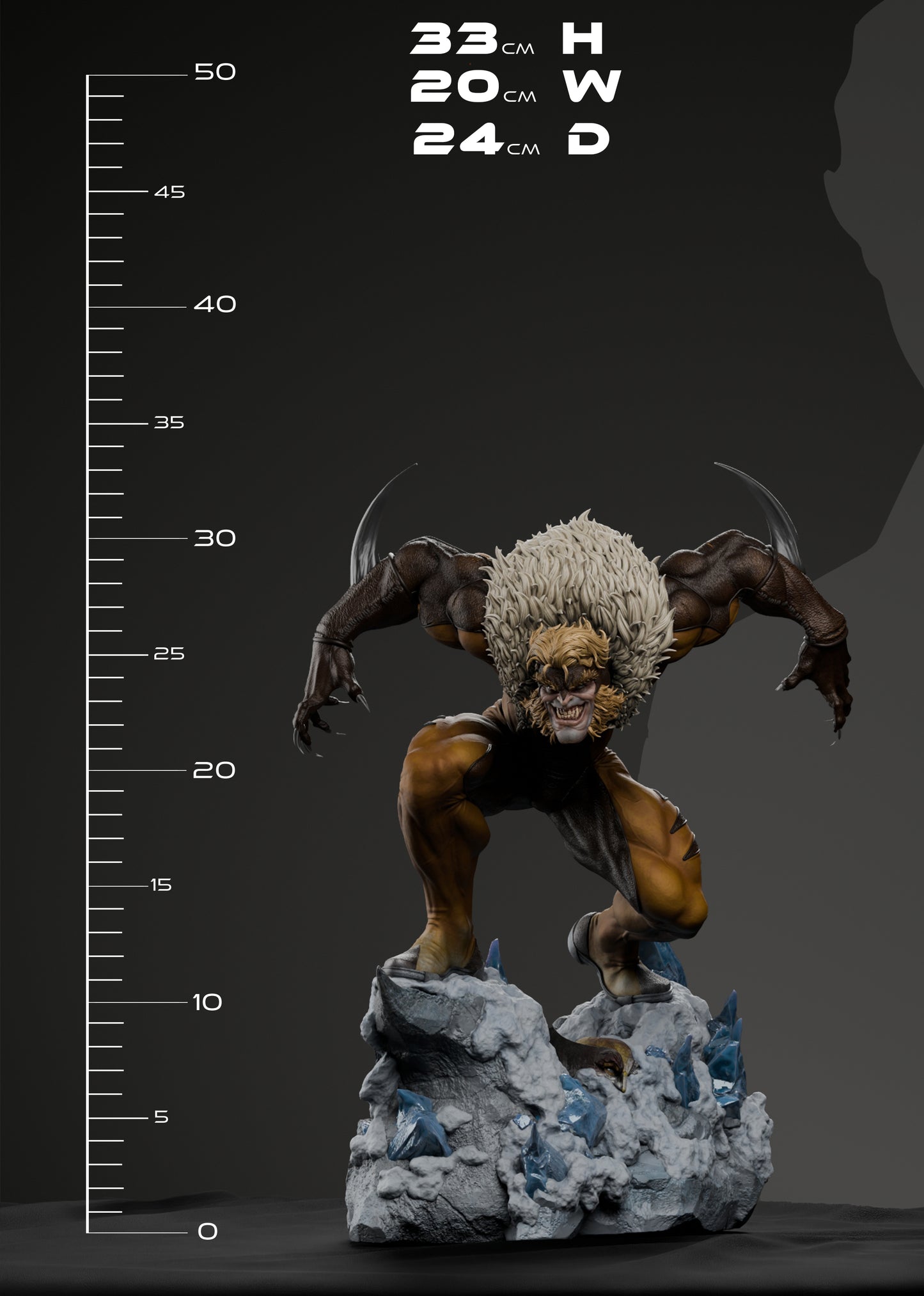 1407 Sabretooth_ Marvel Comics - STL 3D Print Files