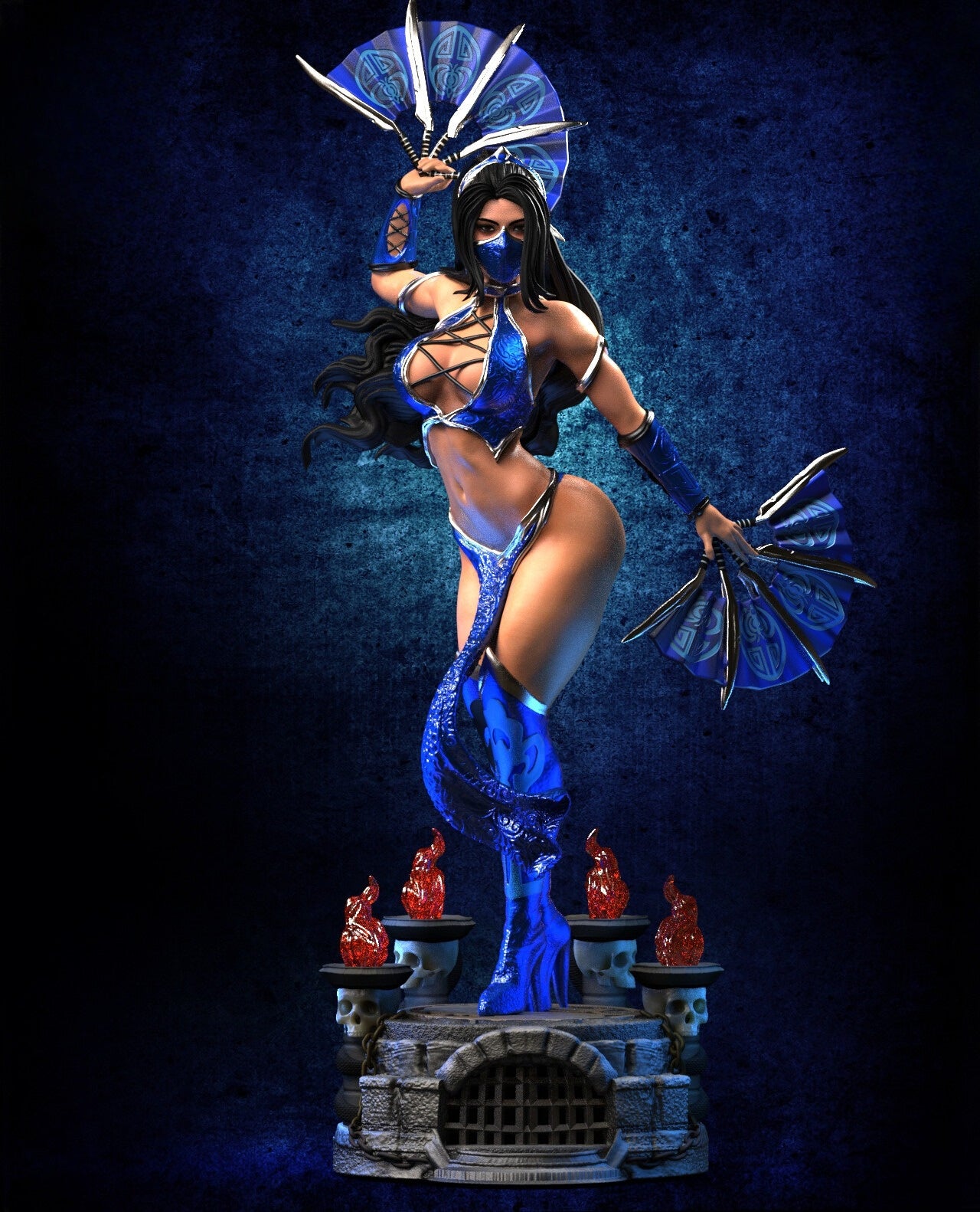 1171 Kitana_Mortal Kombat - STL 3D Print Files