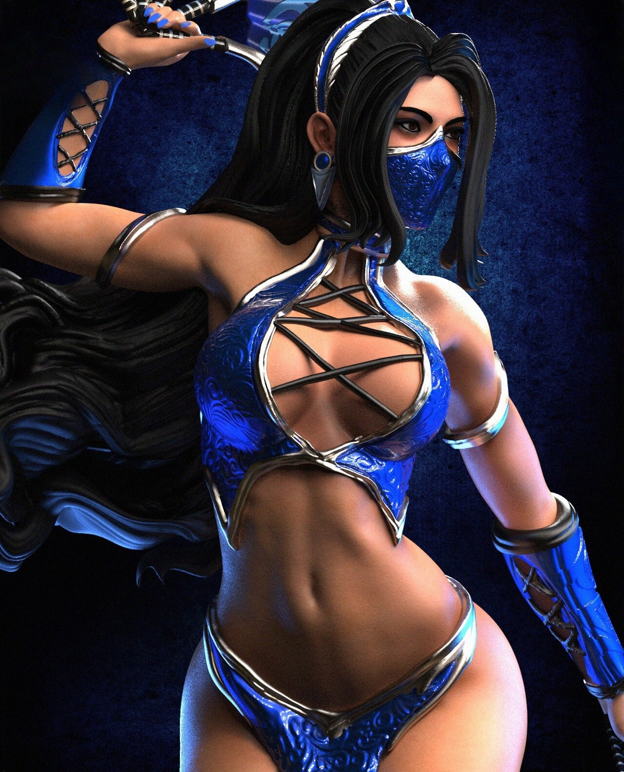 1171 Kitana_Mortal Kombat - STL 3D Print Files