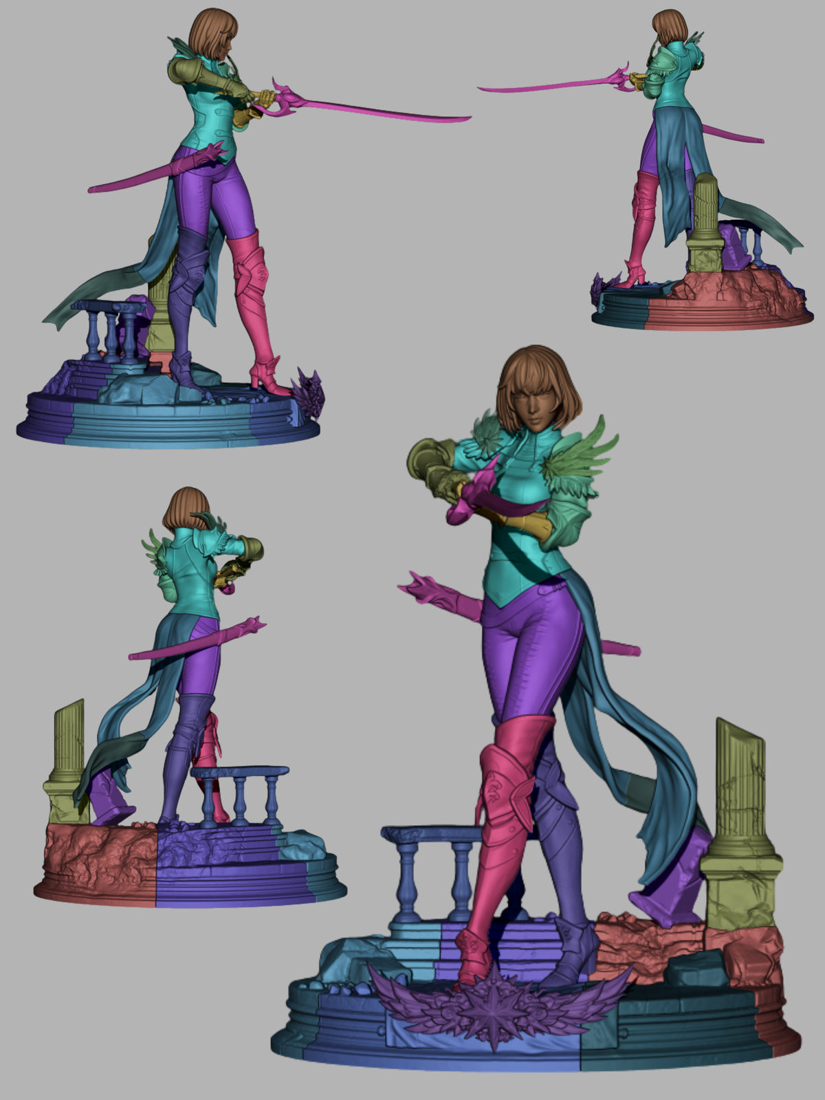 1894 Cha Hae In_Solo Leveling - STL 3D Print Files