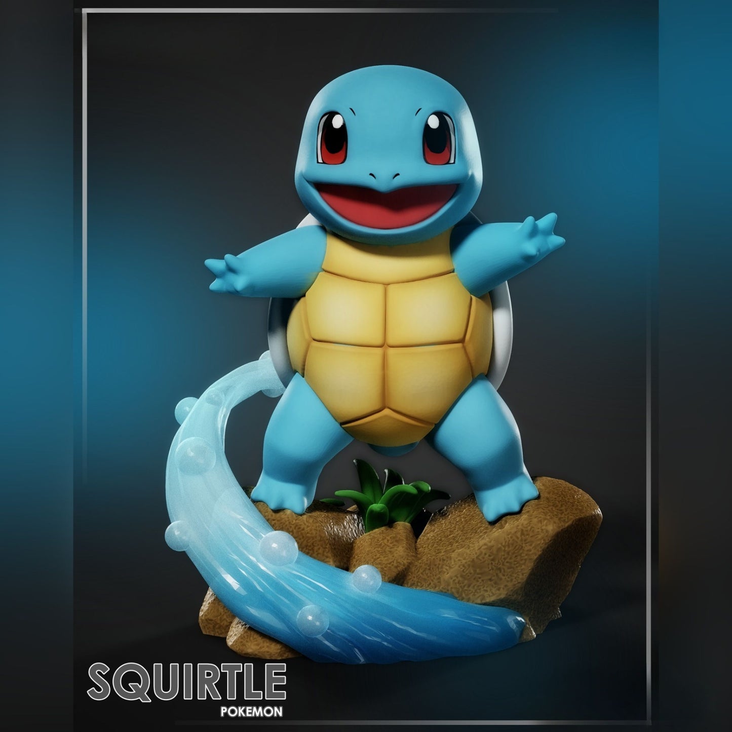 0250 Squirtle Pokemon - STL 3D Print Files