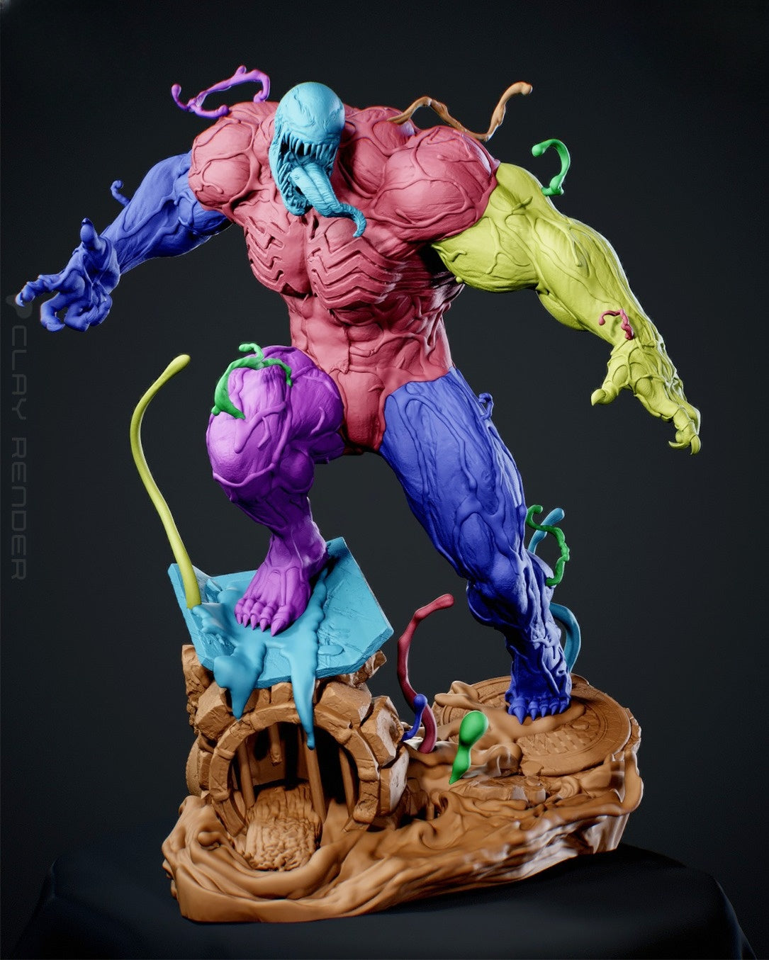 1371 The Symbiote_Marvel Comics - STL 3D Print Files
