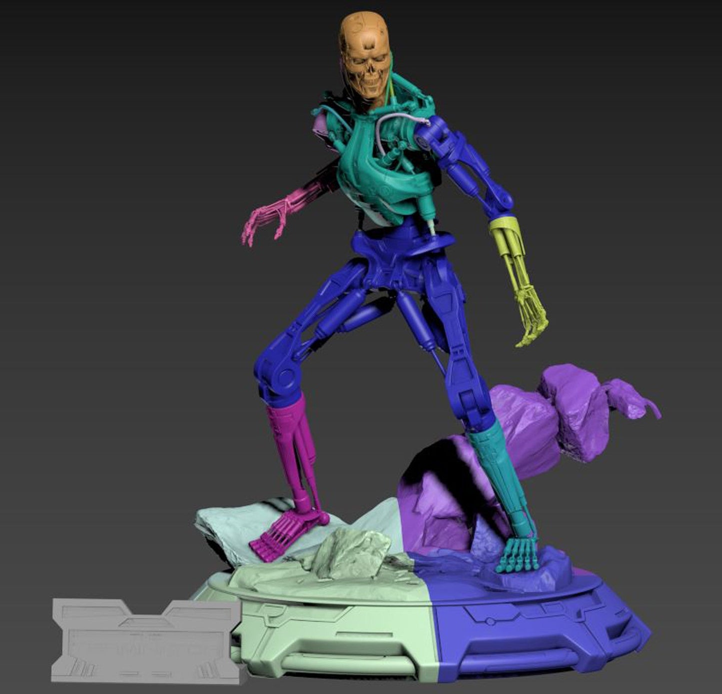 0508 Terminator - T-800 Endoskeleton - STL 3D Print Files