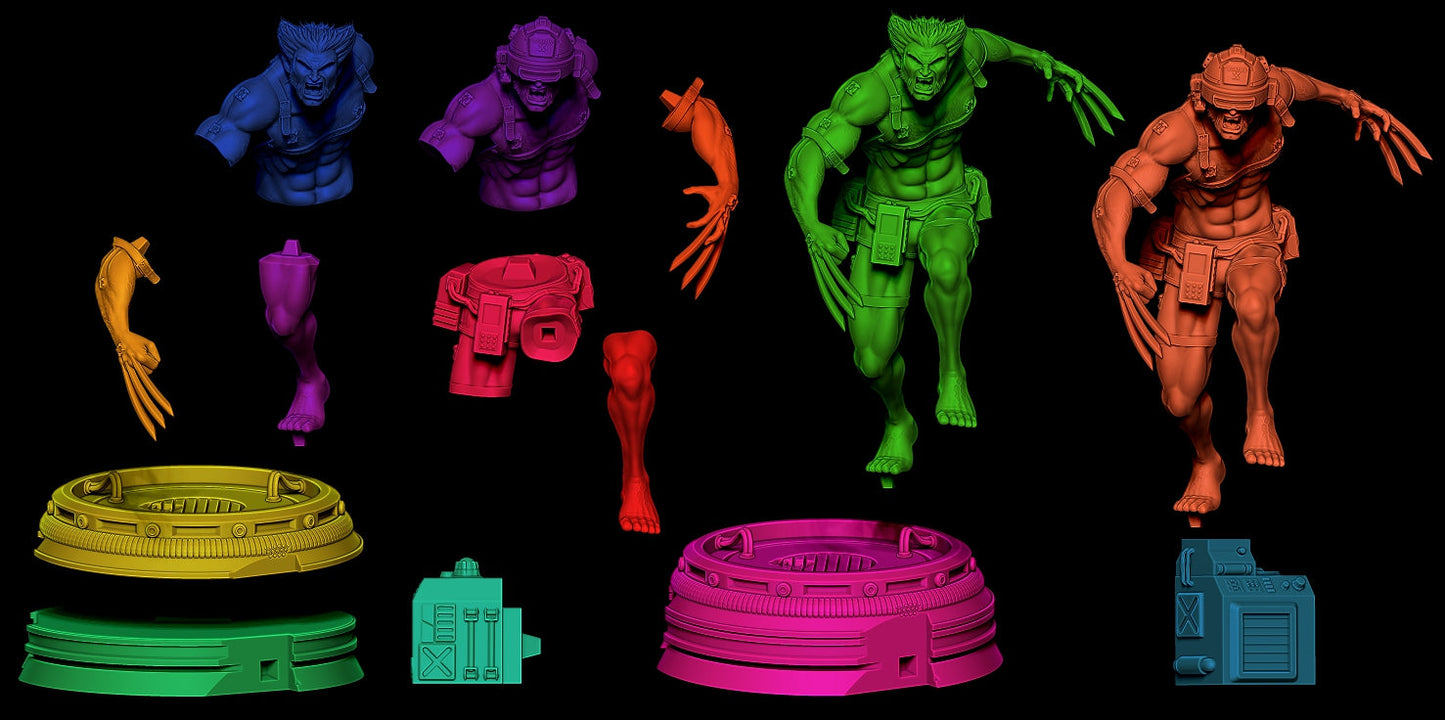 0445 Wolverine Weapon X (1393) - STL 3D Print Files