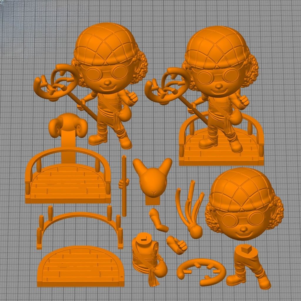 0093 Usopp - STL 3D Print Files