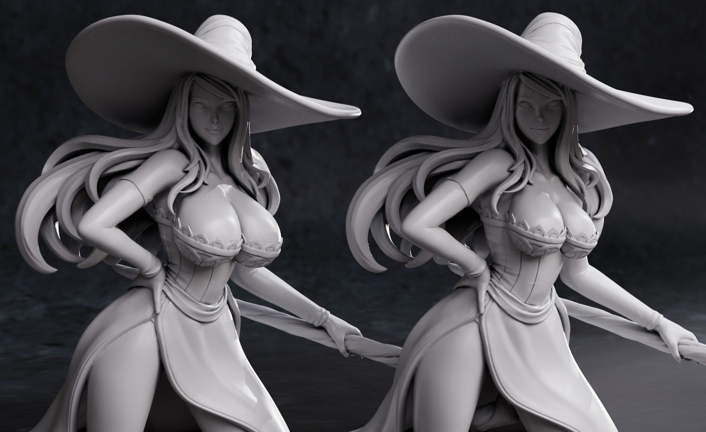 1215 Sorceress_Dragon's Crown - STL 3D Print Files