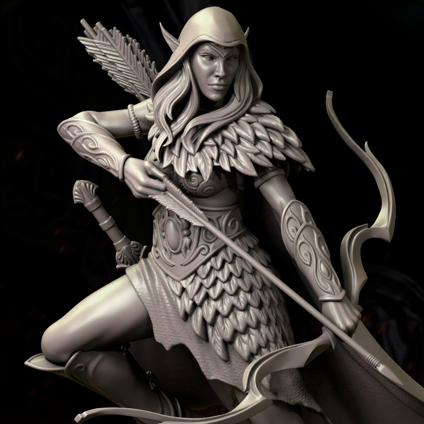 0272 The_Forest_Elf_Archer - STL 3D Print Files