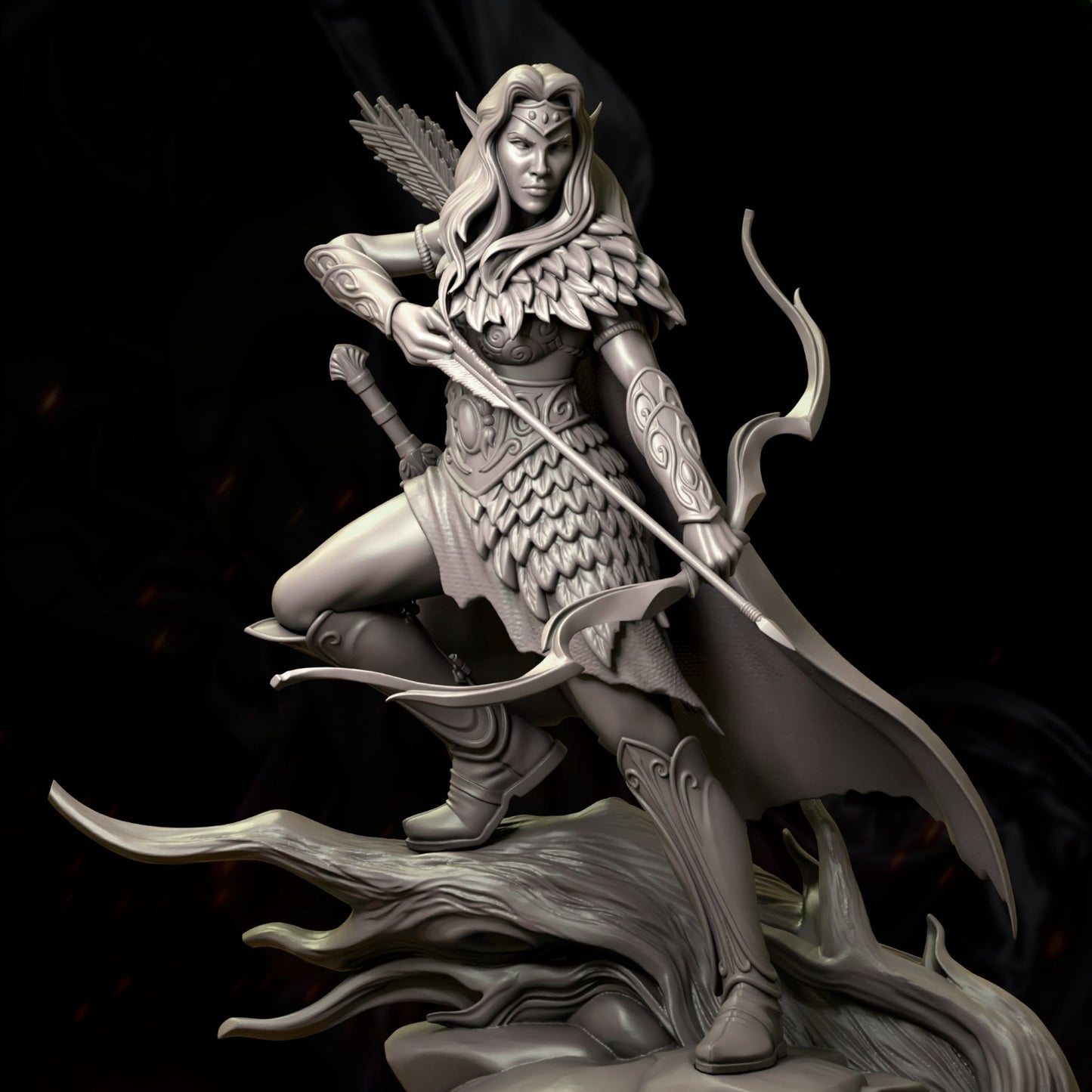 0272 The_Forest_Elf_Archer - STL 3D Print Files