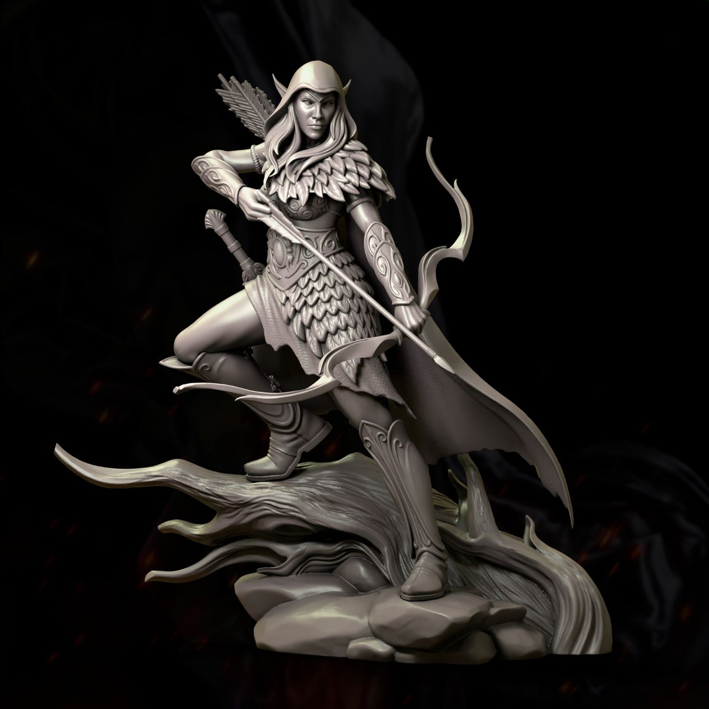 0272 The_Forest_Elf_Archer - STL 3D Print Files