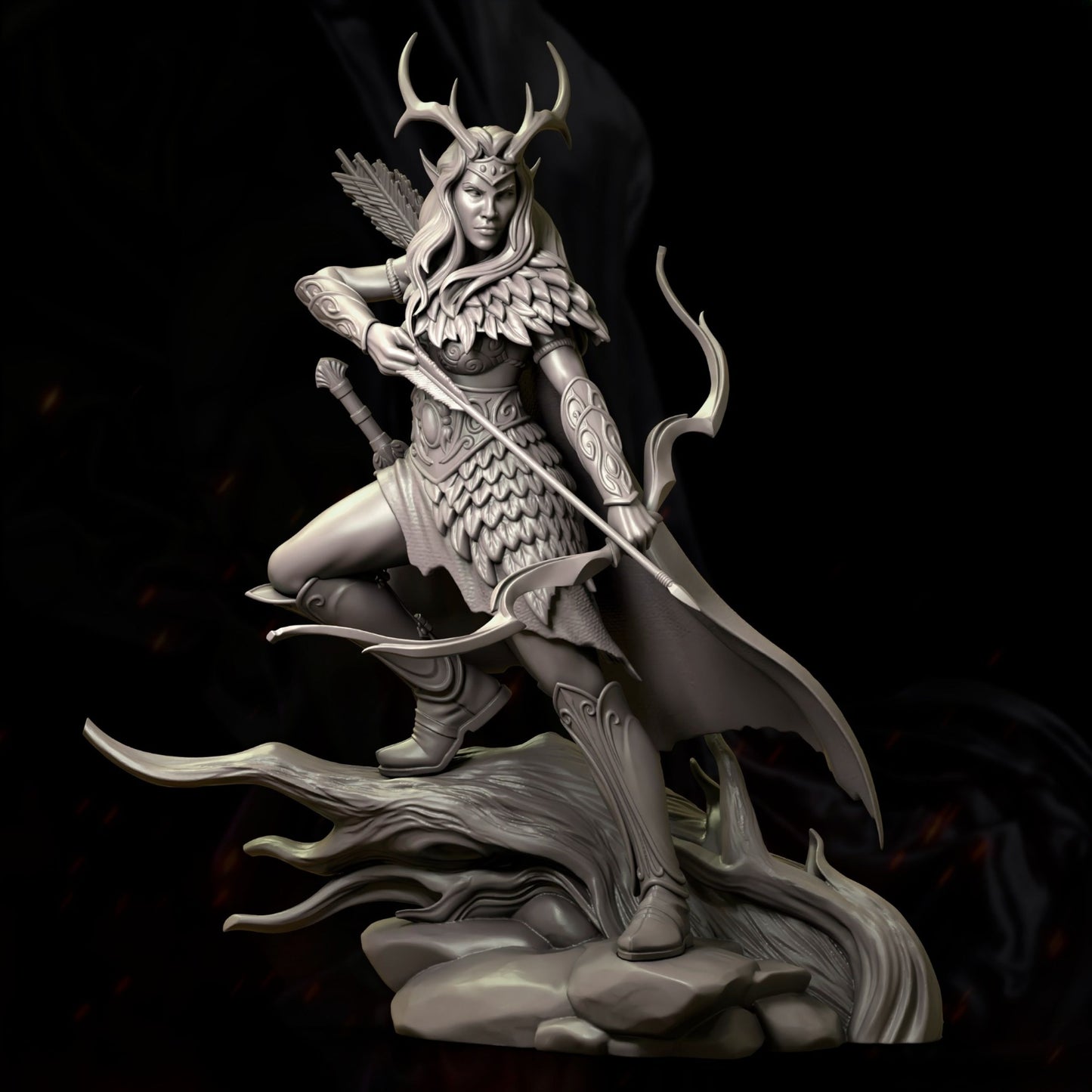 0272 The_Forest_Elf_Archer - STL 3D Print Files