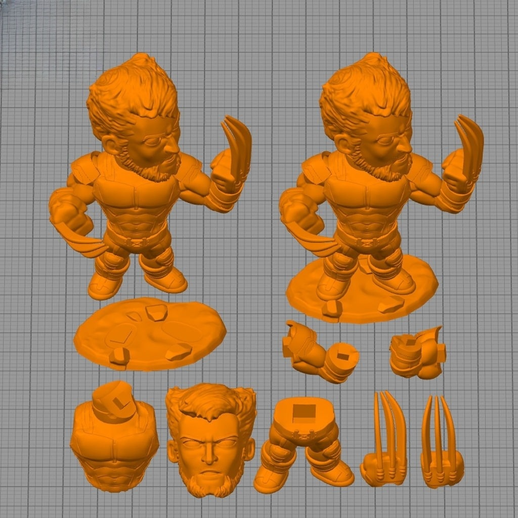 0082 Wolverine Hugh Jackman - STL 3D Print Files
