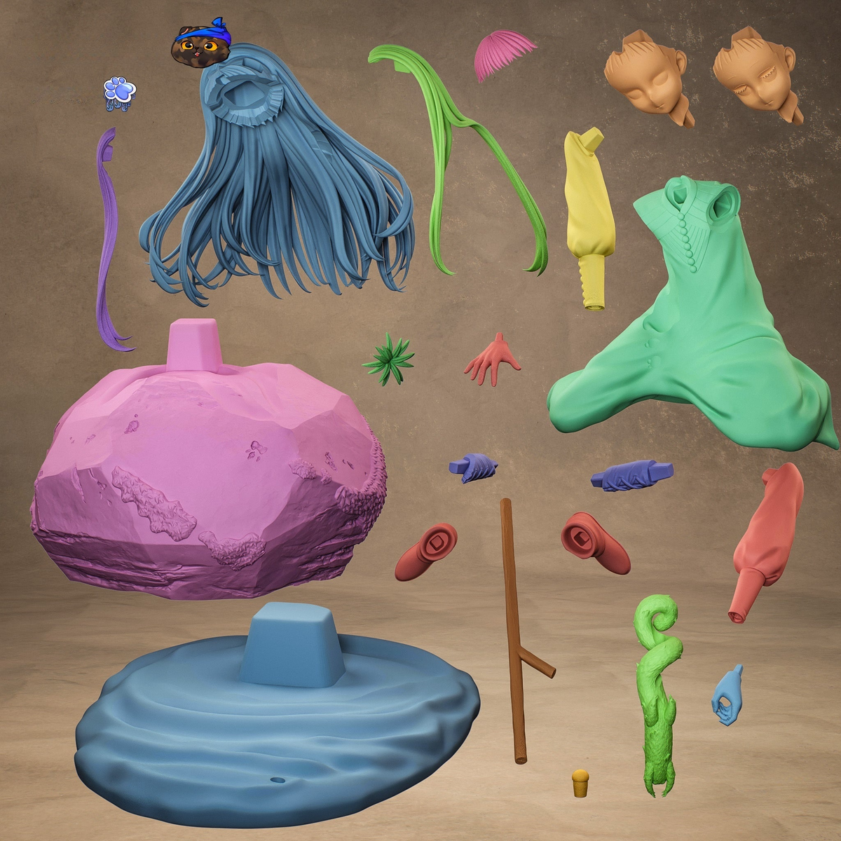 1722 Richeh_Witch Hat Atelier - STL 3D Print Files