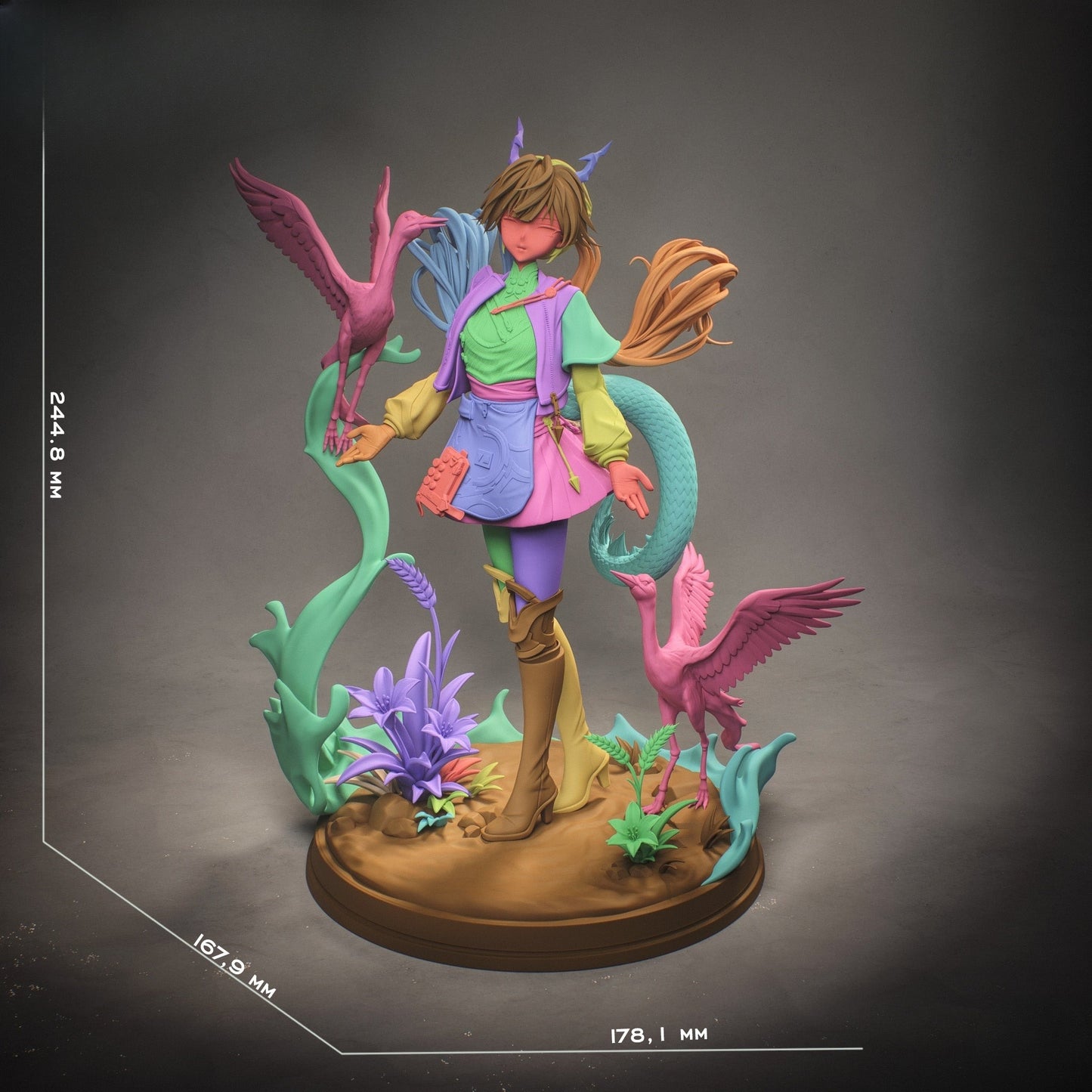 1686 Chen Qianyu_Arknights Endfield - STL 3D Print Files