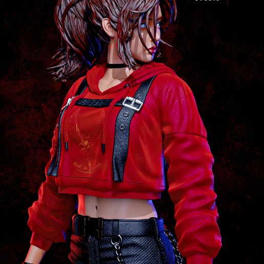 1723 Claire Redfield_Resident Evil 2 - STL 3D Print Files