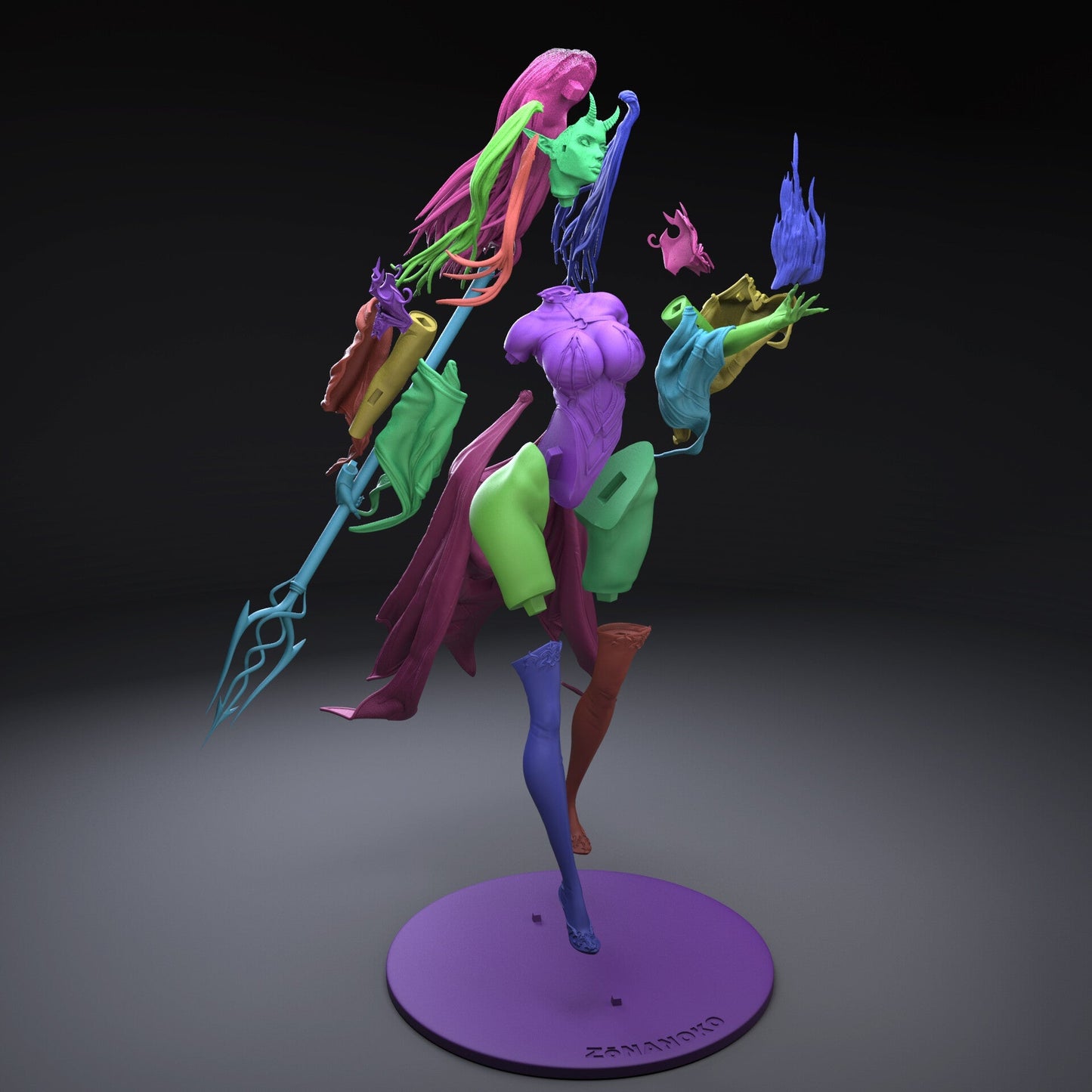 0732 Sexy Devil (1603) - STL 3D Print Files