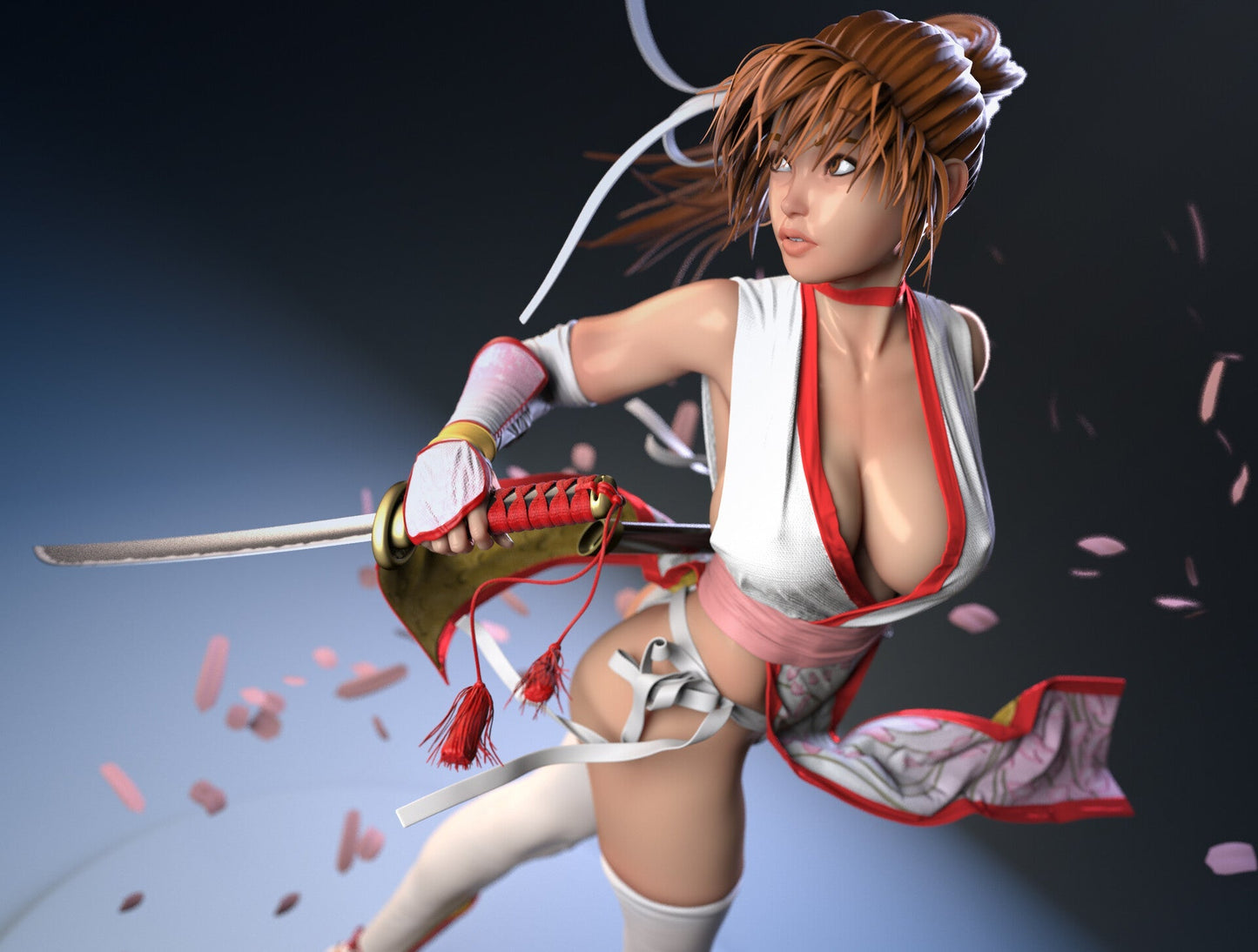 0167 Kasumi - Dead or Alive (1602) - STL 3D Print File
