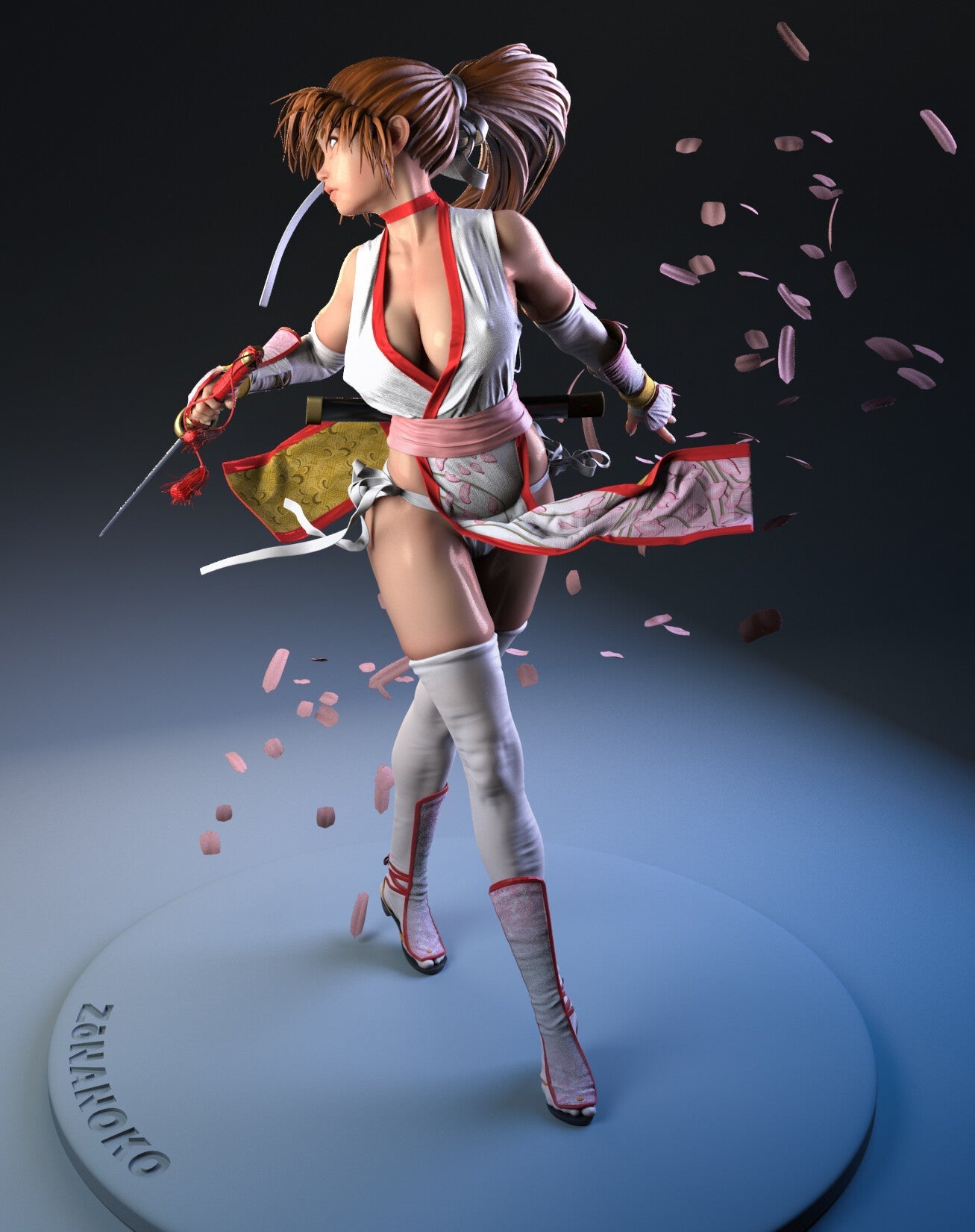 0167 Kasumi - Dead or Alive (1602) - STL 3D Print File