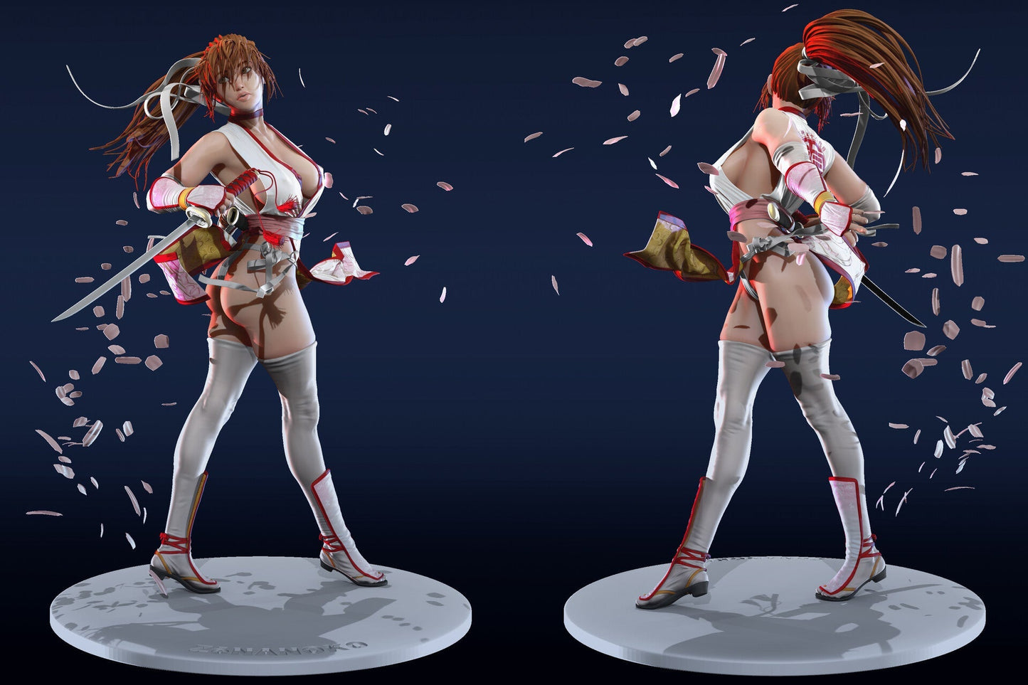 0167 Kasumi - Dead or Alive (1602) - STL 3D Print File